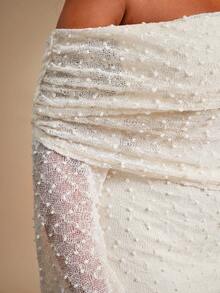 Radiana 大码女装春夏优雅纹理针织面料露肩喇叭袖修身迷你连衣裙，适合舞会、浪漫约会、情人节、宴会、盛宴、晚宴、舞会、都市风、性感职场、邮轮度假、复古风、节日、音乐会、嘉年华、郊游、层次丰富的场合、假日、约会之夜、聚会、生日、单身派对、鸡尾酒会、正式活动、优雅、时尚、夜店、可爱、休闲、外出等各种场合，凸显身材，修饰身形，打造迷人曲线/秋冬 - 杏色 - 查看 2