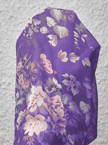 Breezaya Women's Floral All-Over Print Short Sleeve Casual Summer Cardigan