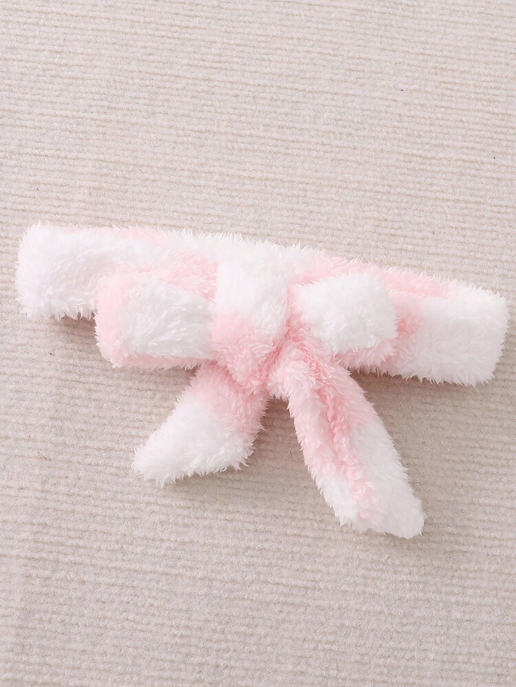 3pcs Young Girls Plaid Fleece Vest Jacket & Solid Long Sleeve Top & Pants Set Girls Pink Checkered Outfit Pink Gingham Outfit Young Girl Fuzzy Outfit Set Pink Winter Set Girls Sherpa Vest And Pants Set Fall - Pink - View 6