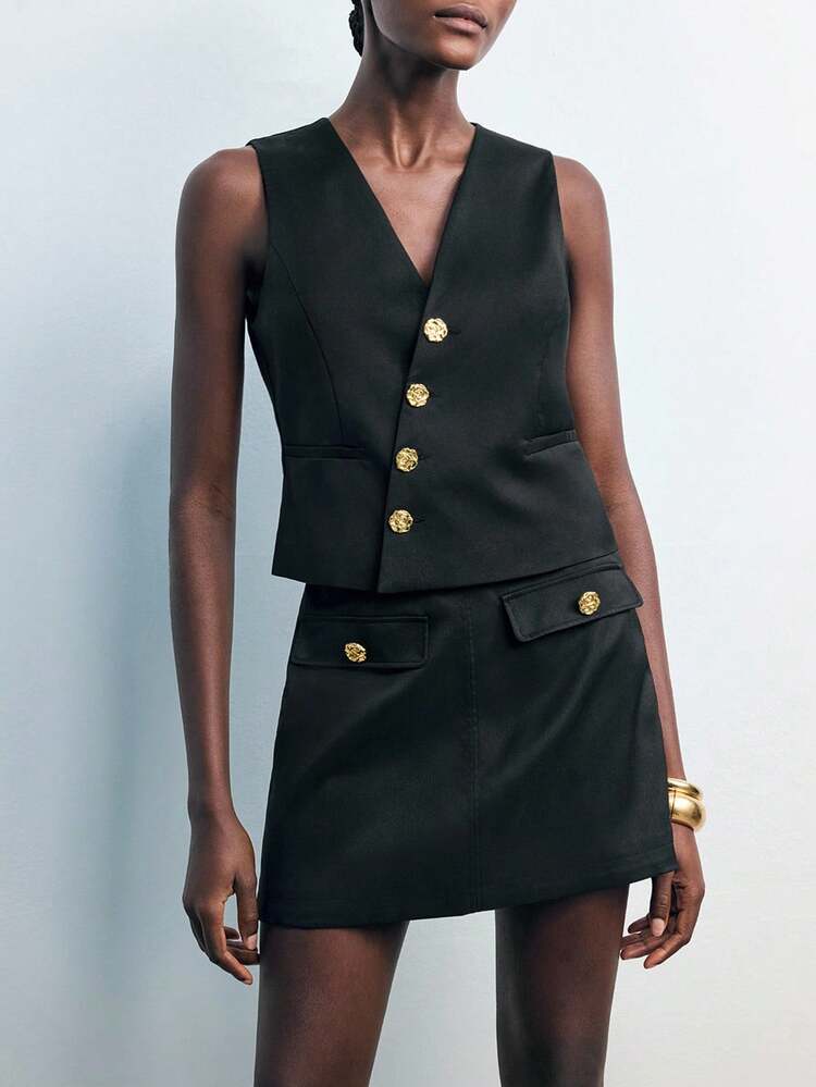 SHEIN Maija Completo da donna composto da blazer in cotone beige lavato versatile per tutte le stagioni, dall'aspetto moderno e urbano, essenziale e comodo, con vestibilità morbida, e pantaloni a gamba dritta, casual business adatto per l'ufficio, con un tocco vintage sofisticato, di alta qualità, ideale per il pendolarismo urbano, abbinamento da redattrice di rivista, elegante tailleur da donna