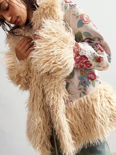 Bohemela 女士休闲波西米亚风度假梭织常规夹克，秋冬