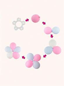 50 个气球夹、气球拱门框架扣、气球连接夹支架，用于装饰气球拱门柱架、生日婚礼装饰、可重复使用的塑料气球夹，配有多用途环扣，适用于婚礼、生日、派对装饰气球拱门、情人节婚礼、生日、万圣节气球配件、圣诞装饰、万圣节装饰 - 彩色 - 查看 6