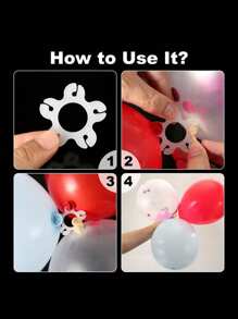 50 个气球夹、气球拱门框架扣、气球连接夹支架，用于装饰气球拱门柱架、生日婚礼装饰、可重复使用的塑料气球夹，配有多用途环扣，适用于婚礼、生日、派对装饰气球拱门、情人节婚礼、生日、万圣节气球配件、圣诞装饰、万圣节装饰 - 彩色 - 查看 8