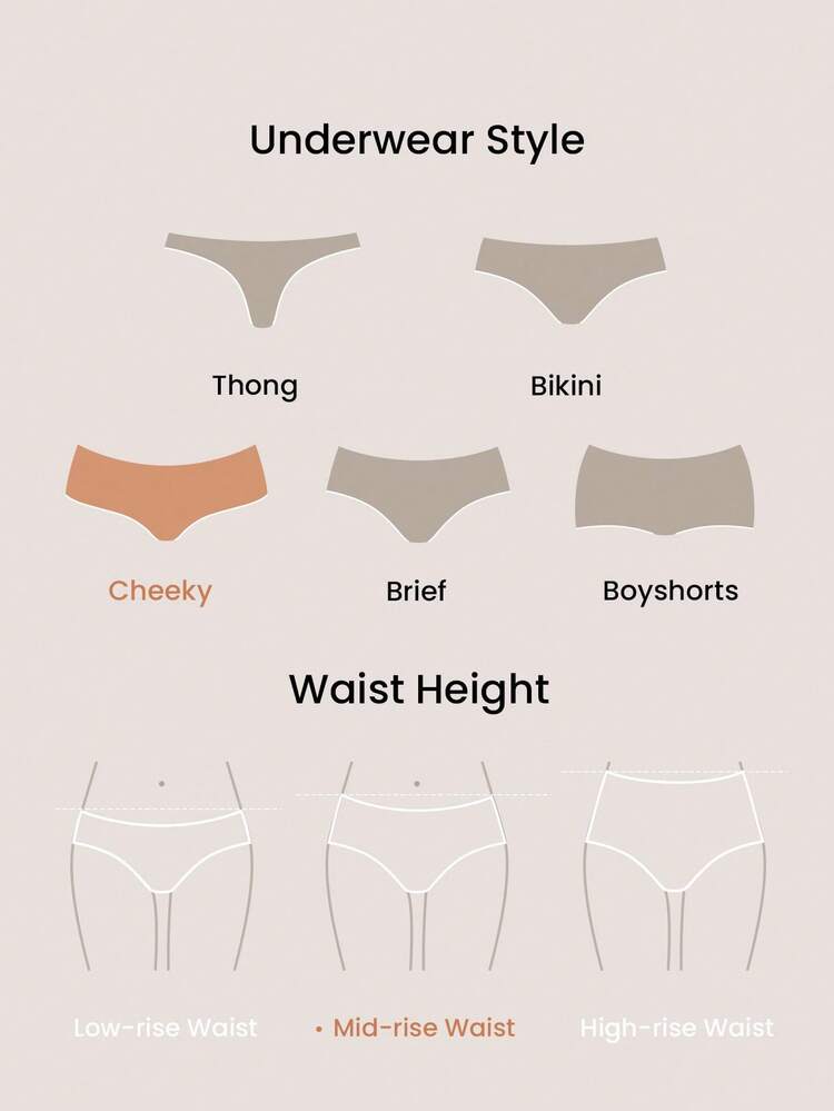 3er-Pack luftige Baumwoll-Basis Mitteltaille Cheeky Damen Unterwäsche Slip Set - Pastellfarben, auch geeignet für Teenager Mädchen & Junge & Kind