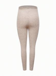 Modmama 孕妇舒适罗纹可调节腰部紧身裤 - 彩色 - 查看 7