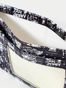 TOM & JERRY X SHEIN Porte-carte à design de dessin animé et de lettre