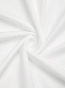 SHEIN Sweetro 大码优雅浪漫不对称领口修身连衣裙 - 白色 - 查看 6