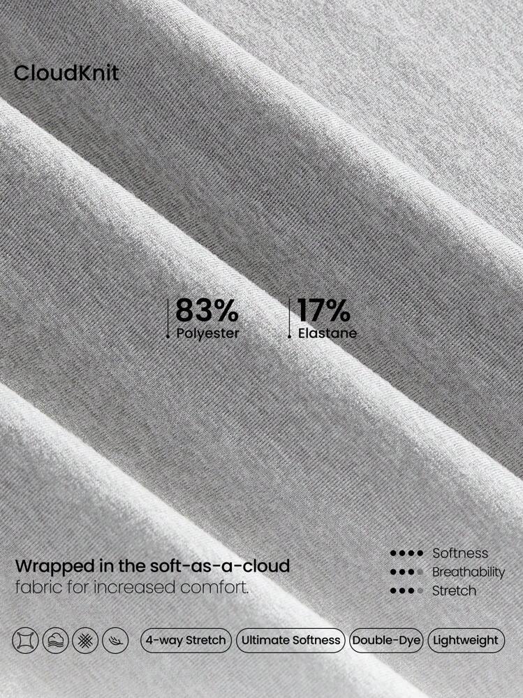 GLOWMODE Cloudknit 柔软超大臀长可调节抽绳长袖运动衫，带拇指孔，日常休闲秋季 - 淺灰色 - 查看 5