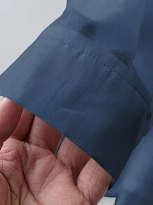 GlowEve 蝴蝶结休闲度假衬衫，优雅气质 - 藏蓝色 - 查看 7