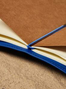 LE PETIT PRINCE X SHEIN 1 件 A6 尺寸 PU 皮革旅行笔记本，附带 2 个替换笔记本，DIY 友好，适合旅行计划、日记、记笔记，适合男士、女士、学生，尤其适合旅行，小王子，B612 星球，玫瑰，爱，月亮和星星 - 藍色 - 查看 7