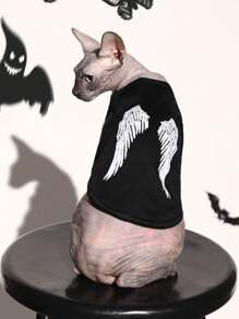 PETSIN 1 件万圣节宠物背心 - 彩色 - 查看 3