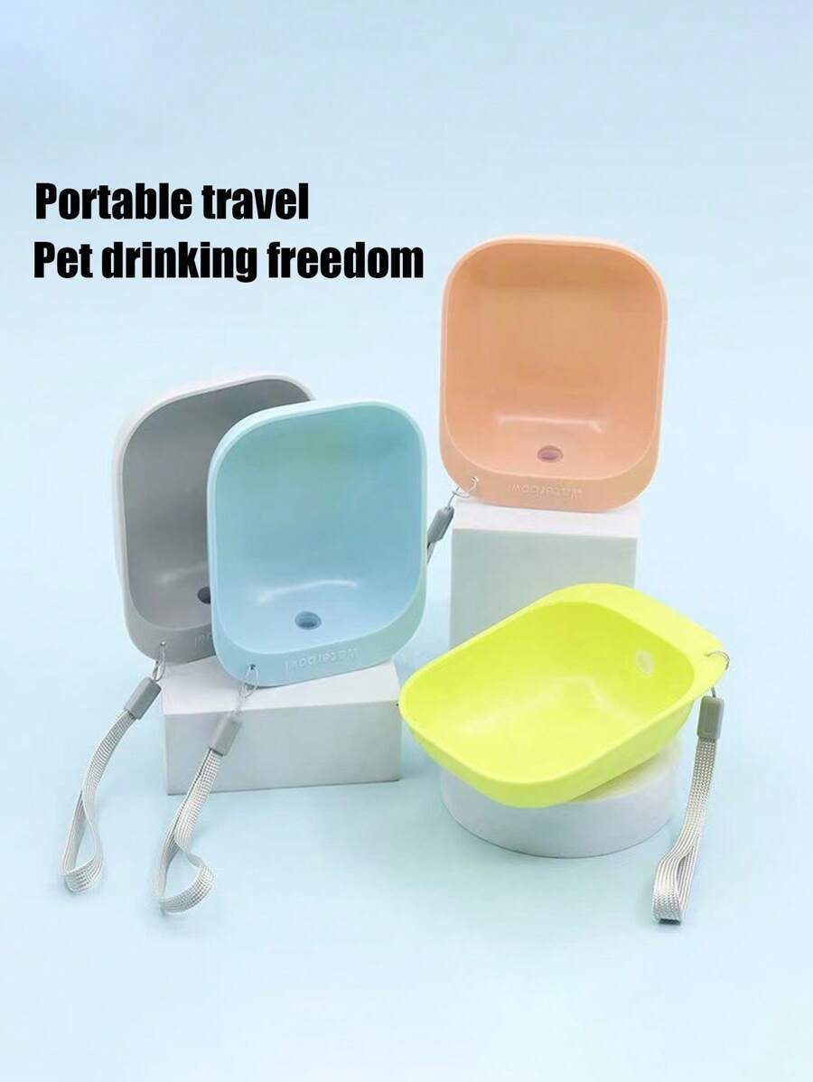 PETSIN 1便携式宠物饮水机猫咪喂水器户外狗狗水碗便捷配矿泉水瓶狗碗宠物外出必备用品用品 - 彩色 - 查看 1