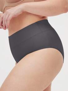 LUVLETTE 3条装透气棉质基础款高腰三角裤女士内裤套装 - 舒适 - 彩色 - 查看 9