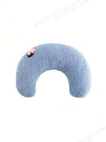 1pc Plush Pet U-Shaped Neck Pillow, Soft And Fluffy Cat Pillow, Suitable For Deep Sleep And Neck Protection Of Pets