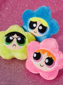THE POWERPUFF GIRLS X SHEIN 1 buah Gantungan Tas Motif Bunga Mekar, Gelembung, dan Buttercup, Bentuk Bunga 3D, Kerajinan Bordir Halus, Y2K - MultiWarna - View 4