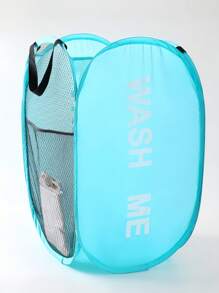 1pc Household Foldable Dirty Clothes Basket, Clothes Storage Basket ,Dirty Clothes Basket Barrel Laundry Basket Bathroom Dirty Clothes Storage Basket New Type Laundry Basket Foldable Popup Net Basket Dirty Clothes Basket With Handlelaundry Hamper,Washing Basketbathroom Organizer,Basket,Storage Basket,Foldable Laundry Basket