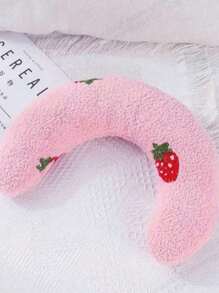 1pc Plush Pet U-Shaped Neck Pillow, Soft And Fluffy Cat Pillow, Suitable For Deep Sleep And Neck Protection Of Pets