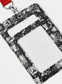 TOM & JERRY X SHEIN Porte-carte à design de dessin animé et de lettre