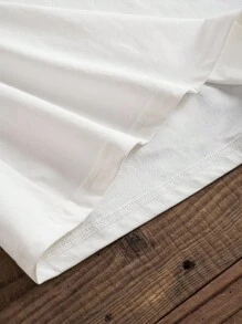 Manfinity Joysei White Label Men's Casual Holiday Refreshing Lemon Slogan Print Tank Top, Suitable For Summer Outings - White - View 3