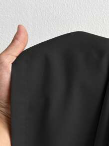 Maweii 大码夏季时尚前扣连体裤 - 黑色 - 查看 6