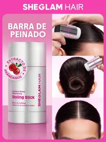 SHEGLAM HAIR Locked in Barra de peinado fuerte con brillo brillante, 30 g, barra de cera suave para el cabello, control del cabello suelto, barras elegantes, fijación duradera, aspecto elegante en una sola pasada, no pegajoso y no graso, sin escamas y sin tinte blanco, aroma a arándano hecho para todo tipo de cabello | Liso, ondulado, rizado, enrollado Graduación Cumpleaños Día festivo Summer Caer Autumn Y2K Elegante Moda Mujer Constituir Cosmético Fiesta Playa Viajar Cámping Al aire libre Escuela Campus Festivales Decoración Regalo Presente Rosa Chica Mejor Color Encanto Onda rosa Navidad Año Nuevo Día de Acción de Gracias Día de San Valentín