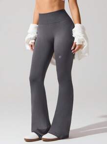 Fluxe High Elastic Flared Yoga Pants For Women, High Waist Lifting Slimming Bootcut Yoga Leggings