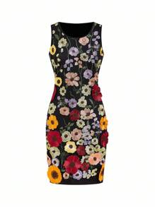 Ellevyn 2 件套：黑色修身中袖夹克 + 蕾丝无袖短款中长修身连衣裙，适合女士办公室装、女士工作服、女士商务休闲装 - 玫紅色 - 查看 10