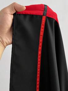 Flirla Váy xếp ly buộc dây màu đen và đỏ cỡ lớn dành cho nữ - Nhiều màu - Xem 7