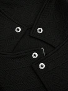 GlowEve Women's Casual Textured Fabric Zip-Up Lapel Motorcycle Jacket Fall Winter Cloth For Women