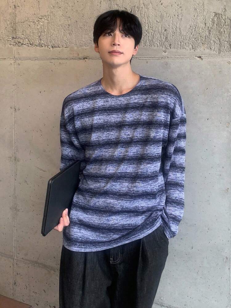 Autumn Floral Print Design Fabric Multi-Color Men's T-Shirt