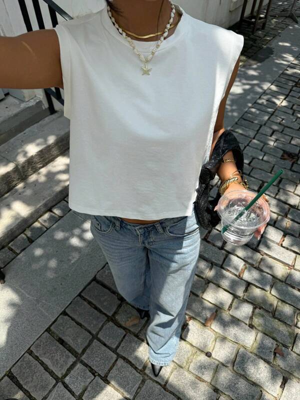 Siren Gaze Camiseta de tirantes sólida