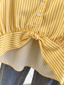 Franclia 女式长袖扭纹休闲/办公室简约衬衫