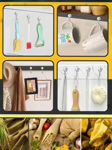 1/4/6/10/20pcs Rotating Magnetic Hooks, Magnetic Hooks Suitable For Refrigerator, Heavy-Duty Magnetic Hooks With Hanging Hook For Kitchen, Office, Classroom, Garage, Cruise Ship - Multicolor - View 6