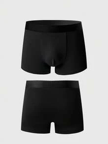 Manfinity Underwear&Sleepwear Basics 10pcs/Pack Men's Casual Contrast Color Elastic Waist Boxer Briefs Men Underwear Pack Men Boxer Briefs Pack Seamless Shorts Pack Of Shorts