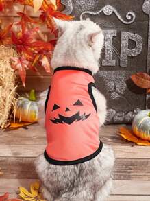 PETSIN 1 Peça Colete Estampado para Animais de Estimação Tema Halloween - Multicolorido - Visão 2