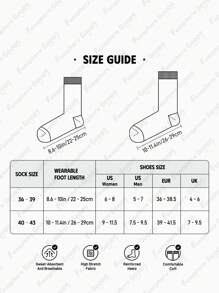 LE PETIT PRINCE X SHEIN 3 đôi tất dài đến bắp chân mềm mại, thoáng khí, thấm hút mồ hôi, thường ngày cho nữ, màu hồng và xanh dương, thời trang và dễ thương, mũi và gót được gia cố để bền bỉ trong mọi mùa, phù hợp với mọi phong cách, mặt trăng và ngôi sao - Nhiều màu - Xem 4