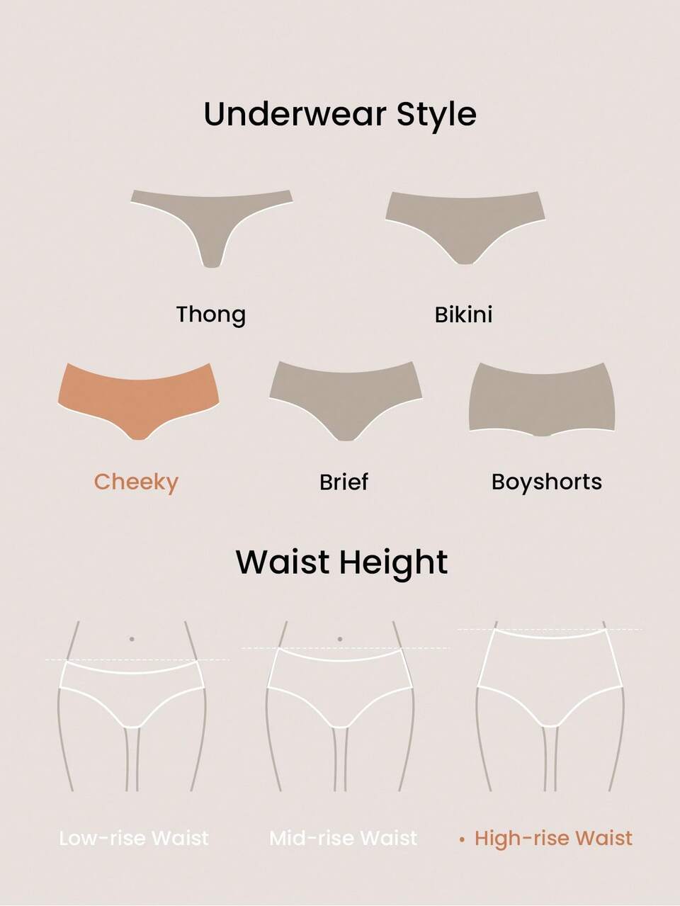 Plus 3-Pack Cotton Basics High Waist No-Show Women Underwear Panties Set-Comfortable Must-Haves