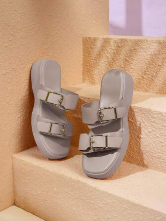 HighSole Sandalias casuales para exteriores con suela gruesa para mujer, nueva llegada de primavera