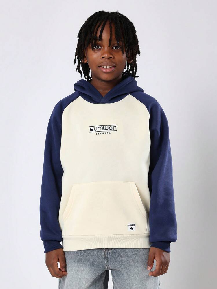 Raglan Hoodie With Centre Pocket