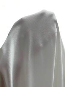 Franclia 时尚法式单肩长袖收腰白色上衣，秋冬女式T恤，秋季返校季长袖T恤，夏季假期阳光之旅度假风，全白设计，适合大学休闲春秋季穿着。 - 白色 - 查看 6