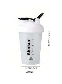 1PC Sport Shaker Bottle For Protein, Water Bottle For Outdoor - White - View 9