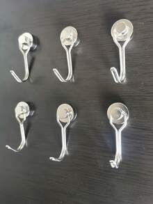 1/4/6/10/20pcs Rotating Magnetic Hooks, Magnetic Hooks Suitable For Refrigerator, Heavy-Duty Magnetic Hooks With Hanging Hook For Kitchen, Office, Classroom, Garage, Cruise Ship - Multicolor - View 7