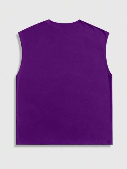 Street Life Men's Casual Sleeveless Printed Tank Top For Daily Workout