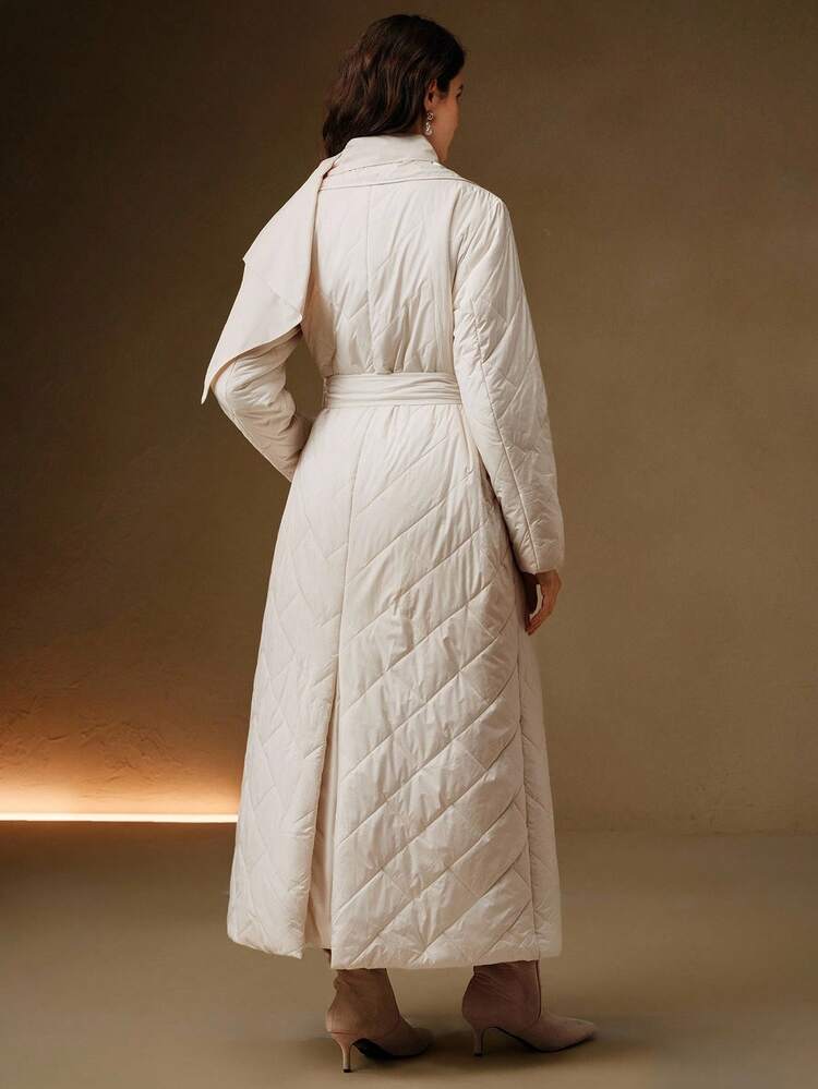 女性用 長袖 パデッド衿 軽量 中綿コート、秋、冬、外出、エレガント、フォーマル、パーティー、シック、新年、冬コート、クリスマス、仕事、卒業式、結婚式に適しています
