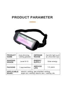 1pc Auto-Darkening Welding Glasses, Welder'S Safety Goggles With Anti-Glare For Welding, Torch, Arc Protection Halloween Decor, Back To School Wall Decor, Bedroom Curtains Living Room Decor Fall Decor,Christmas Decorations