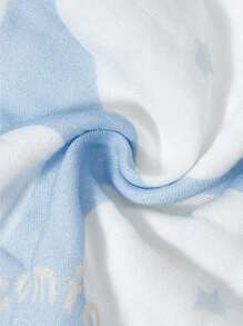 SHEIN Skin-Friendly Absorbent Soft Cartoon Single-Sided Print Handkerchief - Blue and White - View 6