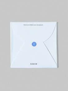 SHEIN Skin-Friendly Absorbent Soft Cartoon Single-Sided Print Handkerchief - Blue and White - View 4