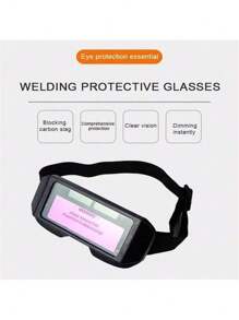 1pc Auto-Darkening Welding Glasses, Welder'S Safety Goggles With Anti-Glare For Welding, Torch, Arc Protection Halloween Decor, Back To School Wall Decor, Bedroom Curtains Living Room Decor Fall Decor,Christmas Decorations