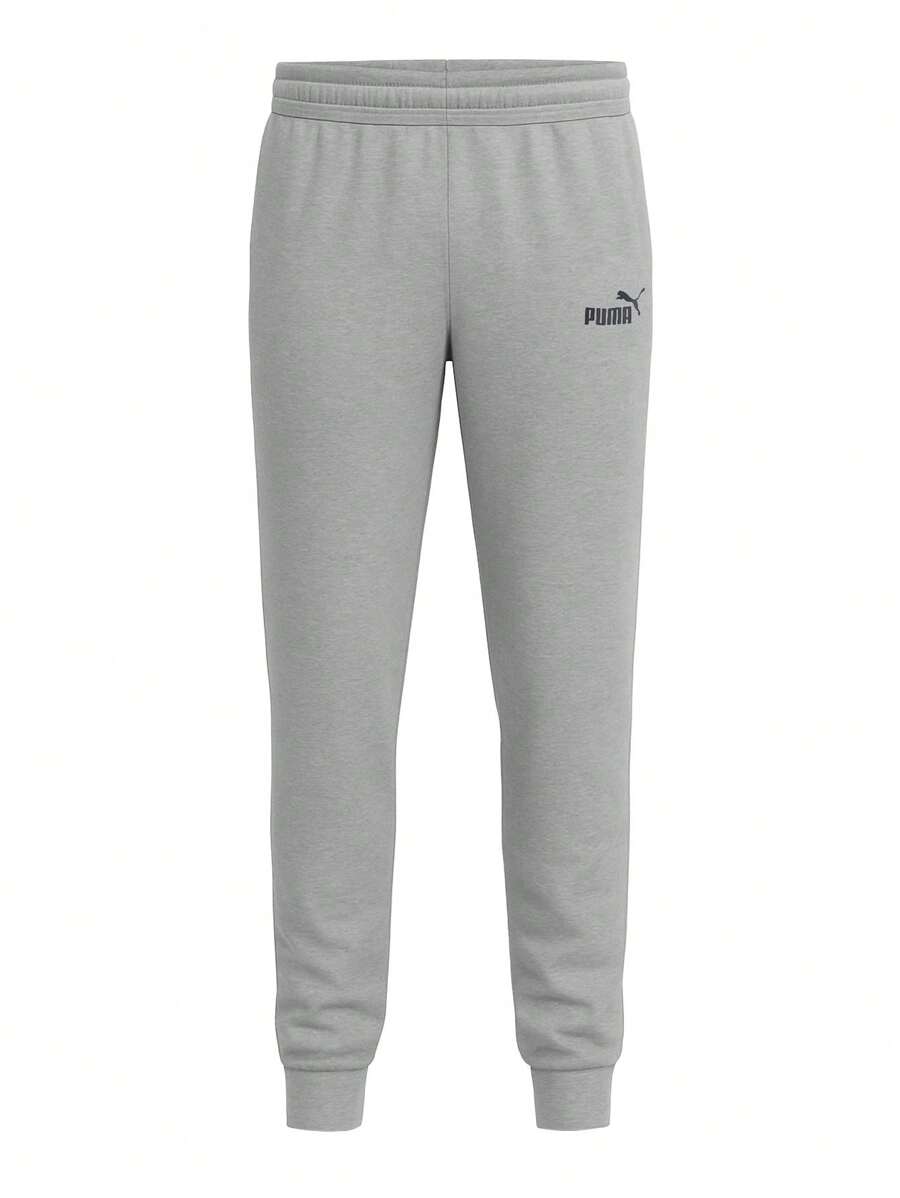 Puma Men Essential Logo Pants - Grey - View 1