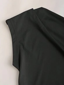Sweetra 女士优雅不对称肩部褶饰不对称轻盈舒适上衣套装，初秋 - 彩色 - 查看 7